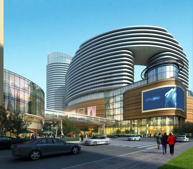 商城建筑景觀效果PSD素材 - 愛圖網(wǎng)設(shè)計(jì)圖片素材下載