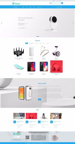 科技產品商城響應式網站模板